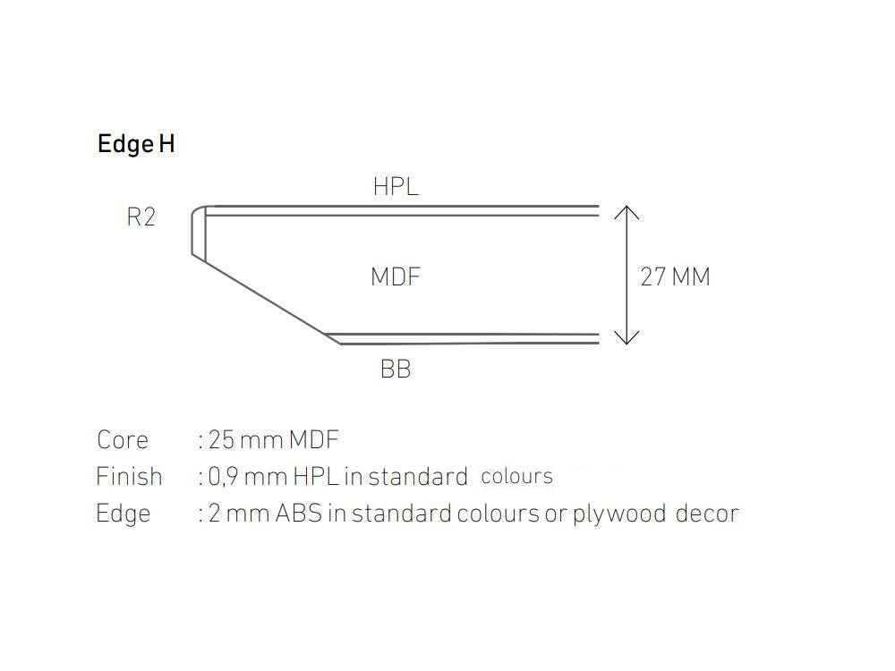 Tommy - MDF Finish Edge Tommy MDF Finish Edge