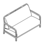 L1530 x D830 x H880 (Two Seater)