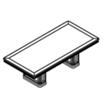 Small Rectangular Shape Table (8 and 10 Persons)