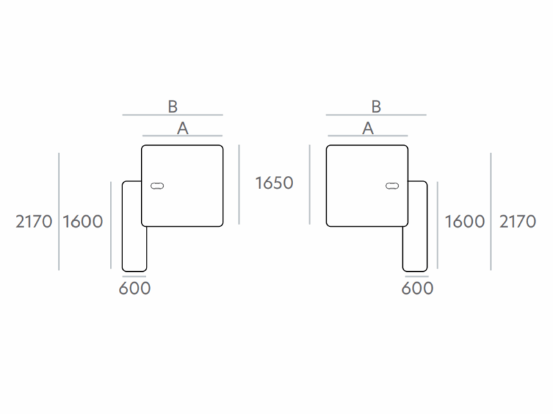 Bevis 2 – Square Shape Meeting Table with Credenza Unit 08 img