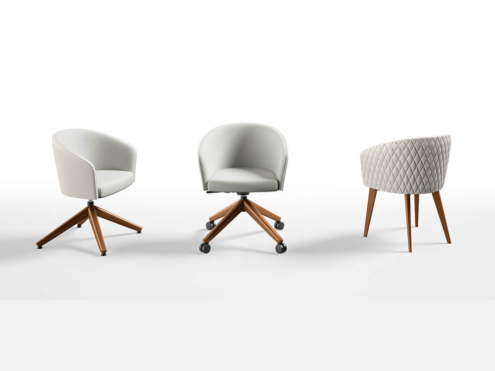 Catalina 1 - Classic Multipurpose Chair With Wood Finish Base main img