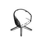 L550 x D625 x H750-810 (Wood Finish Base with 4 Glides)