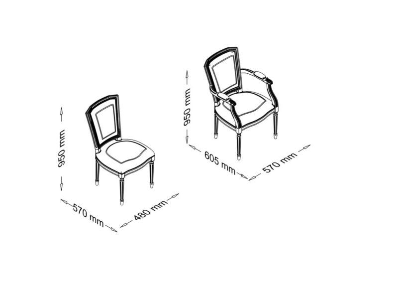Corinne - Straight Back Classic Multipurpse Chair Size img Corinne - Straight Back Classic Multipurpse Chair Size img