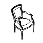 L570 x D605 x H950 (With Arms)