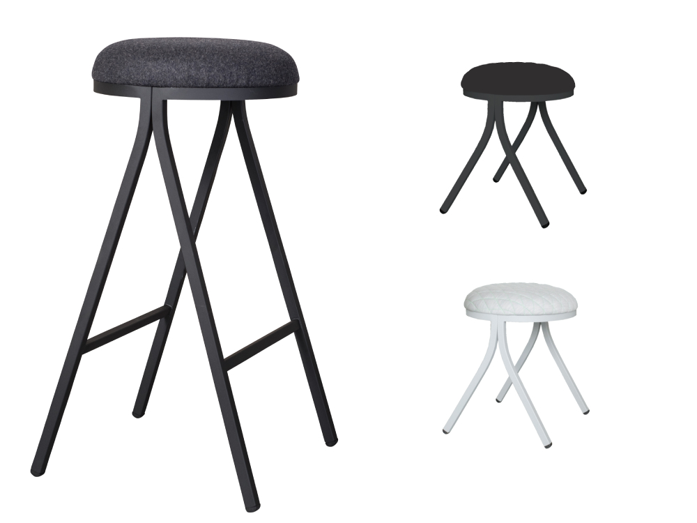 Dion – Upholstered Bar Stool with Metal Frame 05 Dion – Upholstered Bar Stool with Metal Frame 05