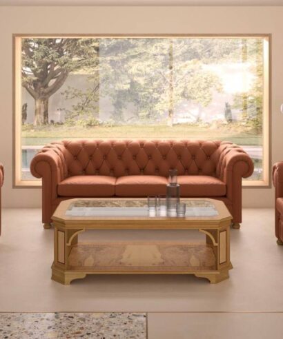 Esteban -  Classic One, Two And Three Seater Tufted Upholstery Sofa