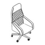 L600 x D680 x H1210/1310 ( High Back With Chrome 5 Wheels and Diamond Stitching )