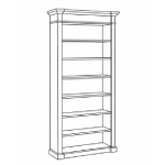 L1177 x D408 x H2220 (One Body Bookcase)