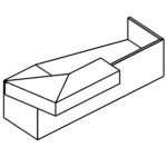 Desk with Right Overhang Panel When Seated (L2420 x D880 x H1150)