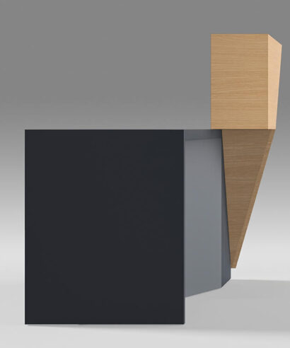 Naira - Reception Desk With Overhang Panel and Ambient Lighting LED 05 img