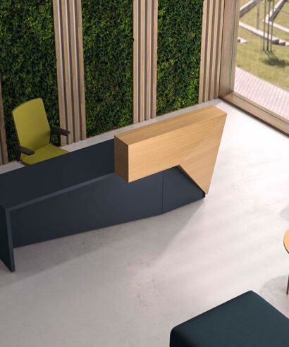 Naira - Reception Desk With Overhang Panel and Ambient Lighting LED 06 img