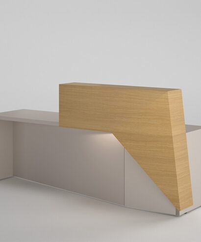 Naira - Reception Desk With Overhang Panel and Ambient Lighting LED 07 img