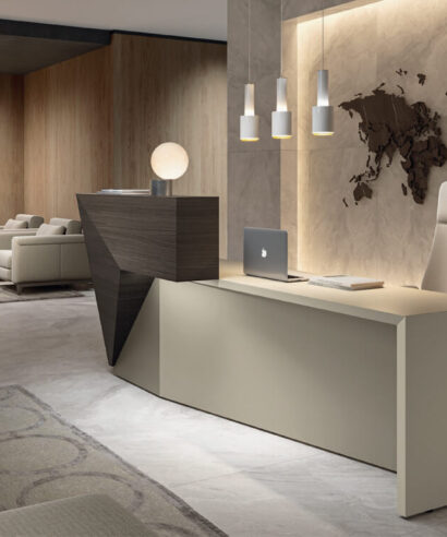 Naira - Reception Desk With Overhang Panel and Ambient Lighting LED 09 img