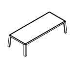 Small Rectangular Shape Table (6 and 8 Persons)