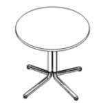 Round Shaped Meeting Table with Four Leg (2,4 Person)