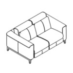 L1900 x D1030 x H800 (Three Seater)