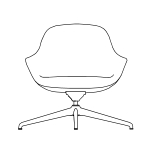 L820 x D870 x H900 (4-Star Swivel Chair)