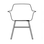 L670 x D550 x H820 (Wooden Legs)
