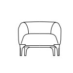 L870 x D800 x H670 (One Seater)
