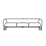 L2300 x D800 x H670 (Three Seater)