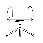 L700 x D700 x H870-720 (4 star Swivel with Gas Lift)