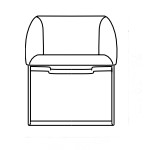 L630 x D560 x H750 (Cantilever Leg)