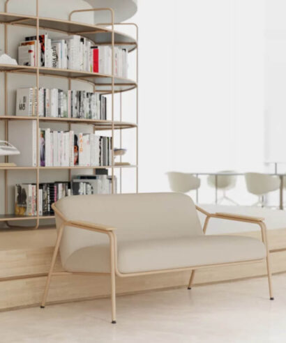 Quincy 1 - Tubular Metal Frame One, Two and Three Seater Sofa 3 img