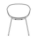 L590 x D550 x H790 mm (4 Legs Chair)