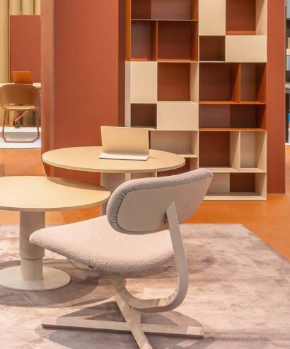 Flora - Round Shape Height Adjustable Meeting Table Main Img