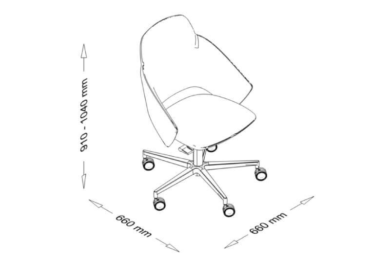 Iconair - High Back Upholstered Meeting Chair Dimensiosn Img Iconair - High Back Upholstered Meeting Chair Dimensiosn Img