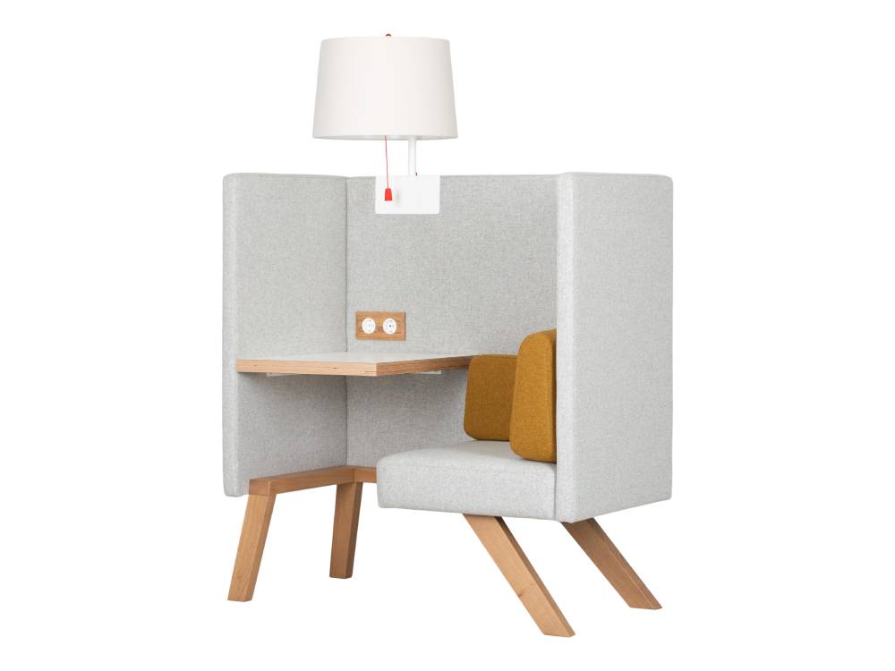 Tresto - Low, Medium and High Back Work Pod with Table 06 img Tresto Low Medium and High Back Work Pod with Table 06 img