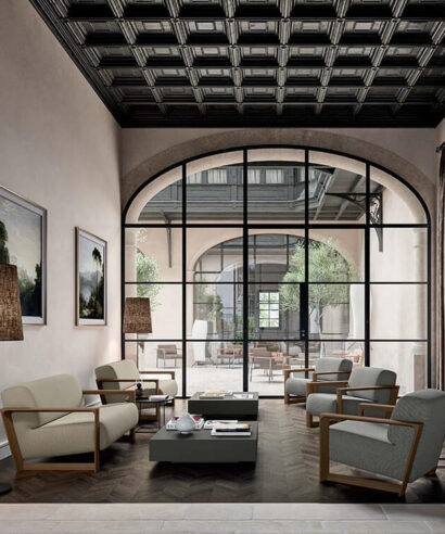 Arcus - One And Two Seater Sofa with Wooden Frame
