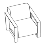 L860 x D970 x H760 mm (One Seater)