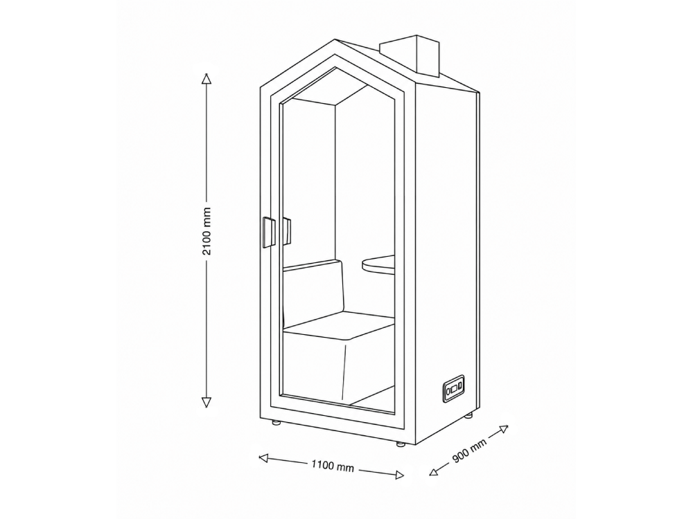 Brisa - Designer Single Person Workspace Pod Dimesstion_img Brisa - Designer Single Person Workspace Pod Dimesstion_img