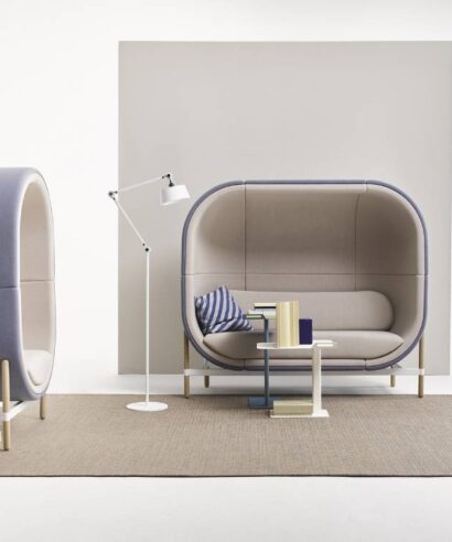 Capria - Comfortable Private Pod with Wooden Legs for 1 and 2 Persons