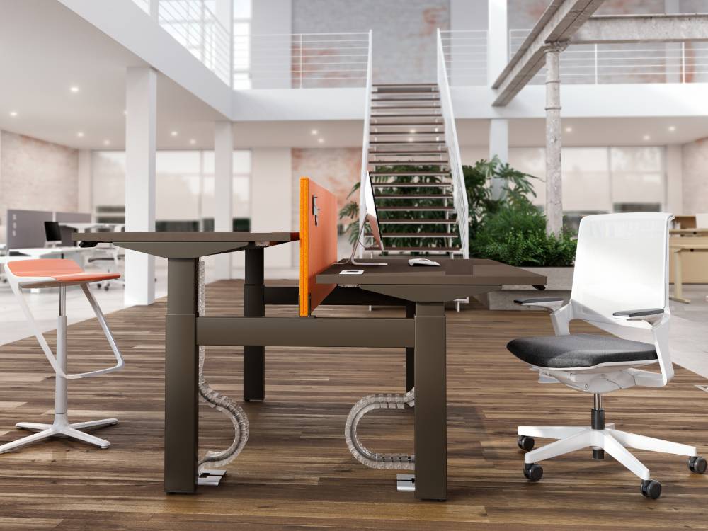 Chico - Back to Back 2 Step Operational Office Desk with Optional Dividing Screen for 2 & 4 Persons 02 Img Chico Back to Back 2 Step Operational Office Desk with Optional Dividing Screen for 2 4 Persons 02 Img