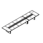 Large Rectangular Shape Table (with Board Insert, 14 Persons)