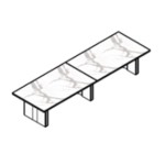 Medium Rectangular Shape Table (10 and 12 Persons)