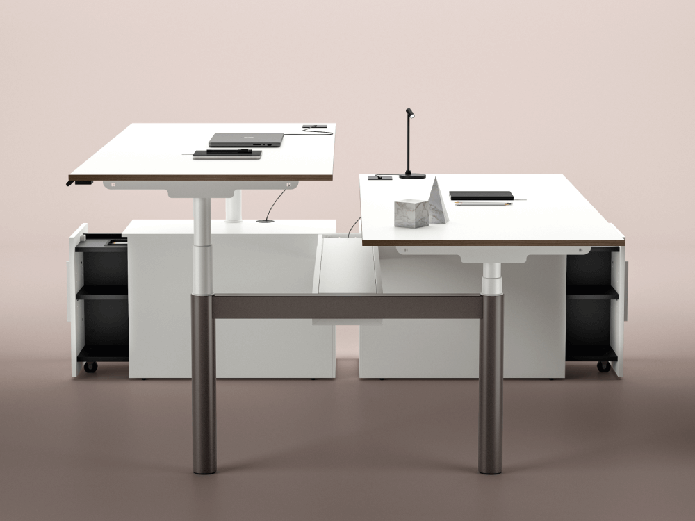 Nayara – Back to Back Height Adjustable Office Desk For 2 ,4 And 6 Persons 03 img Nayara – Back to Back Height Adjustable Office Desk For 2 4 And 6 Persons 03 img