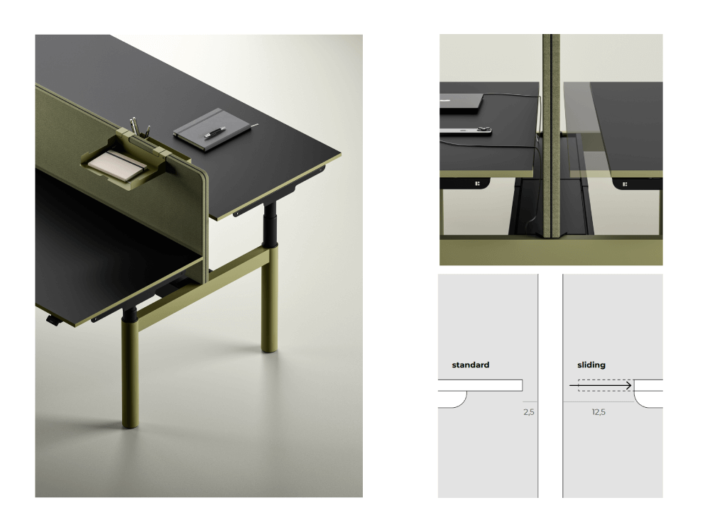 Nayara – Back to Back Height Adjustable Office Desk For 2 ,4 And 6 Persons 09 img Nayara – Back to Back Height Adjustable Office Desk For 2 4 And 6 Persons 09 img