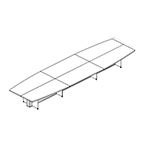 Extra Large Barrel shaped Table (20 Persons)