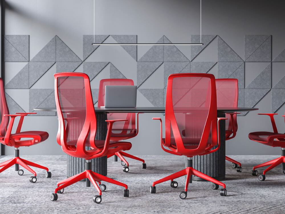 Parzio -Acoustic-Columns-Leg-Meeting-Table-16 Parzio Acoustic Columns Leg Meeting Table 16