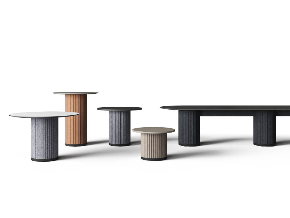 Parzio -Acoustic-Columns-Leg-Meeting-Table-3 Parzio Acoustic Columns Leg Meeting Table 3
