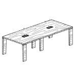 Large Rectangular Shape Table (16 Persons)
