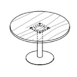 Round Shape Table (4 Persons)
