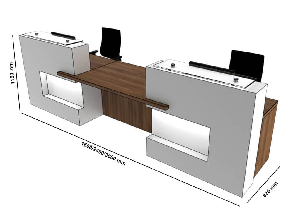 Xprion – Straight and Curved Reception Desk with DDA Access-Size-img